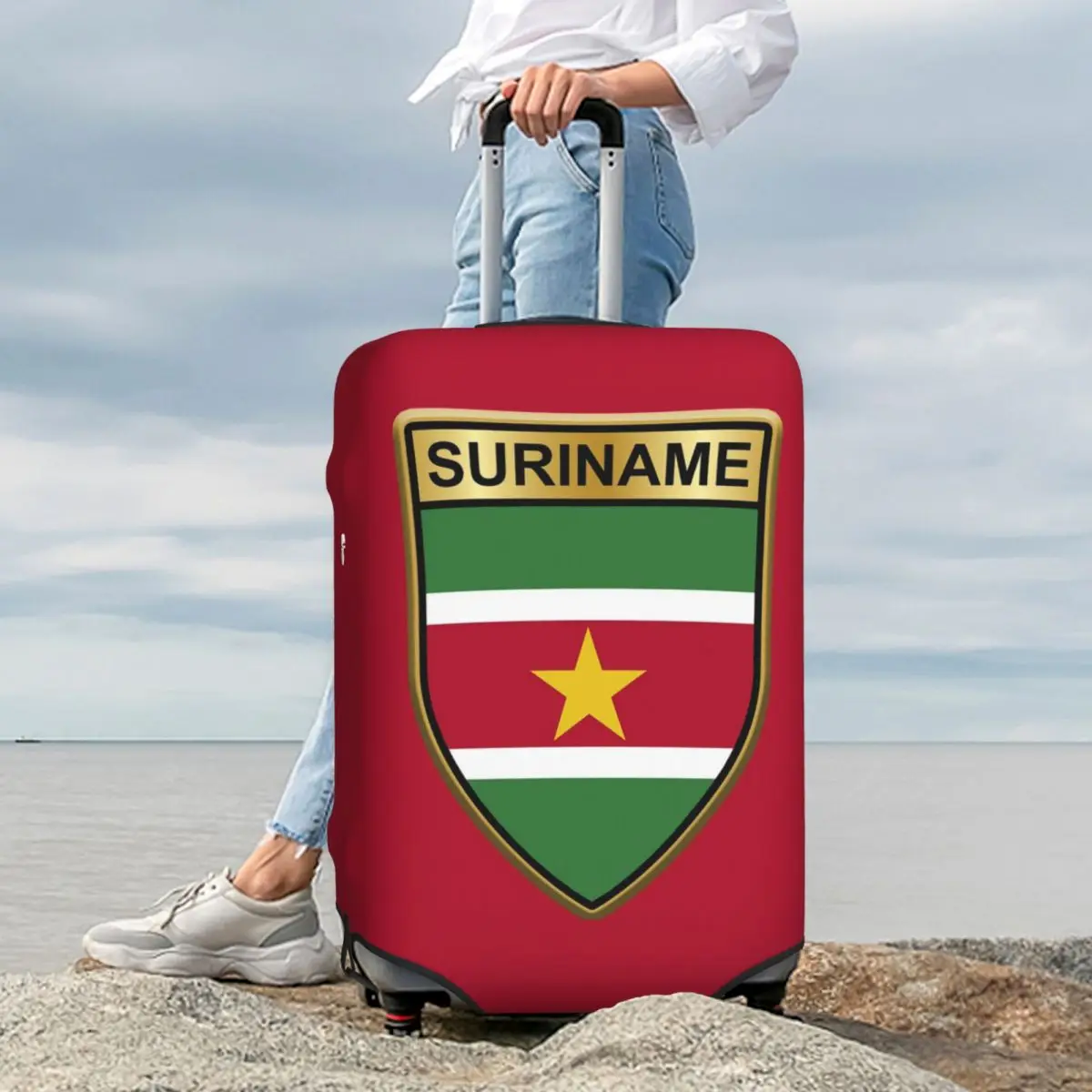 Флаг серниме, чехол для чемодана Suriname, эластичные защитные чехлы для дорожного багажа для 18-32 дюймов
Флаг серниме, чехол для чемодана Suriname, эластичные защитные чехлы для дорожного багажа для 18-32 дюймов