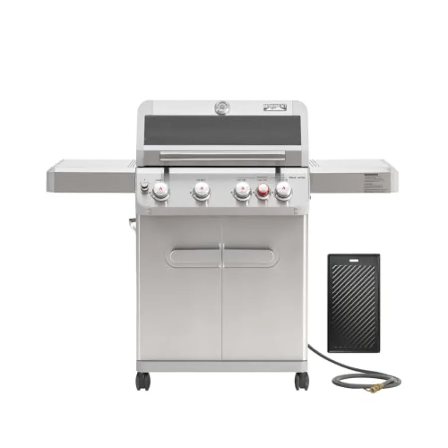 4+1 Burner Natural Gas Grill with Hose 50 000 BTU Stainless Steel Outdoor Patio Barbecue Grill with Cooking Plate Fast Heating
4+1 Burner Natural Gas Grill with Hose 50 000 BTU Stainless Steel Outdoor Patio Barbecue Grill with Cooking Plate Fast Heating