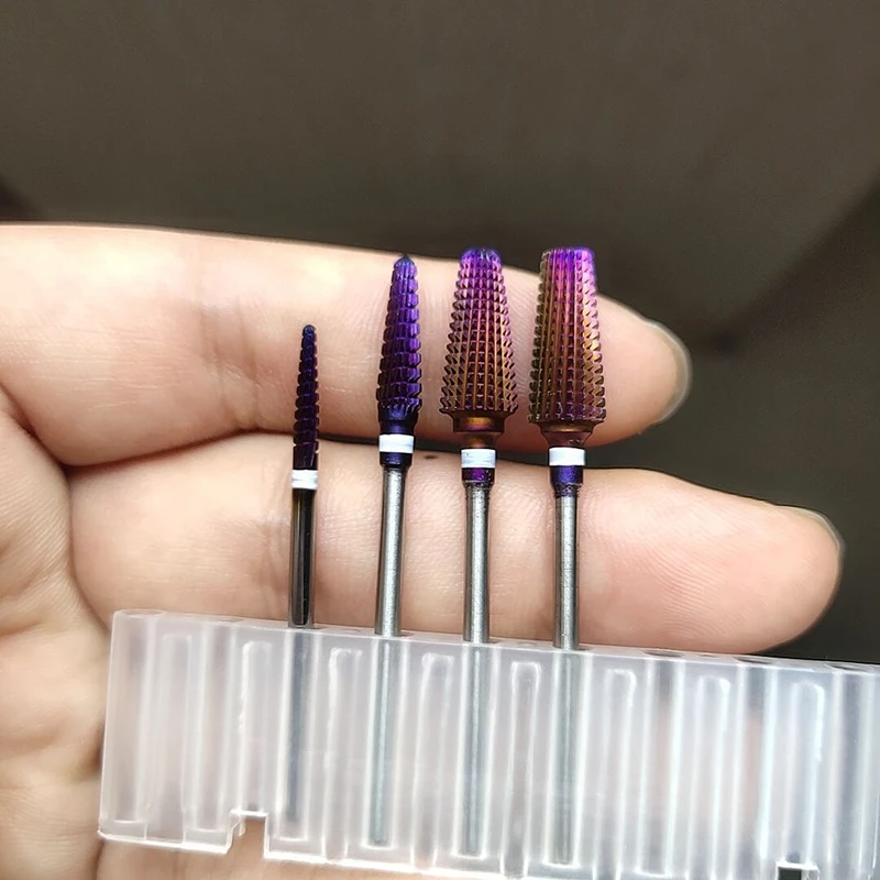 Hot! Purple Pro Whole Carbide Nail Drill Bits Nail Art Electric Drill Machine Files Nail Art Tools cut and polish bottom nail
Hot! Purple Pro Whole Carbide Nail Drill Bits Nail Art Electric Drill Machine Files Nail Art Tools cut and polish bottom nail