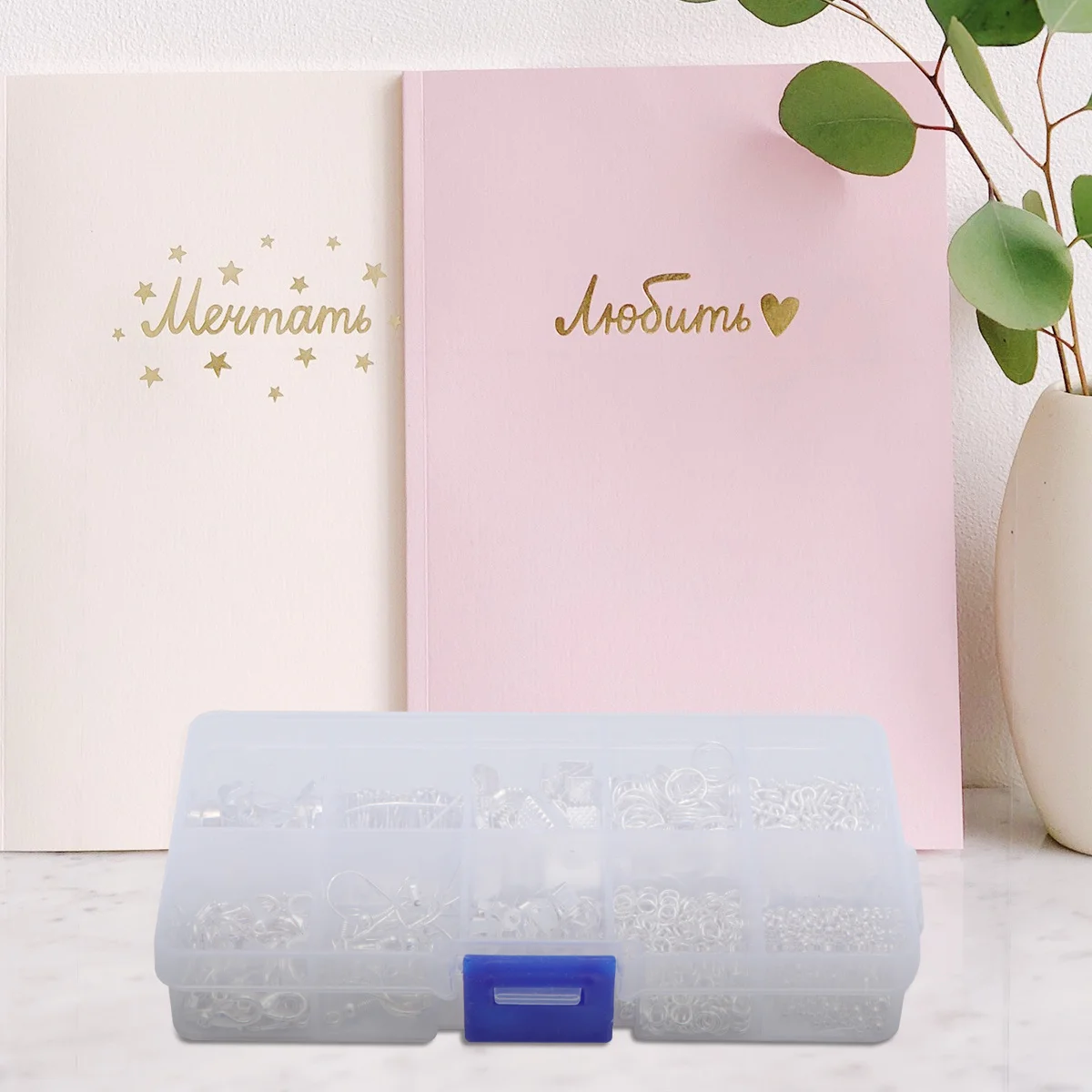 1 Set Diy Earrings Accessories Jewelry Findings Kit For Handmade Ear Jewelry Silver-Tone Craft Supplies Organized Storage Box
1 Set Diy Earrings Accessories Jewelry Findings Kit For Handmade Ear Jewelry Silver-Tone Craft Supplies Organized Storage Box