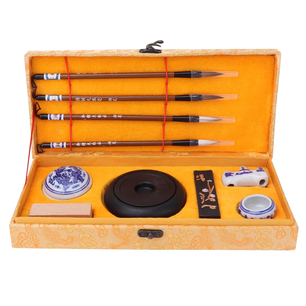 Paper Chinese Traditional Calligraphy Set Four Treasures of the Study Brush Pen/Ink/Paper/Inkstone Four Treasures of the Study
Paper Chinese Traditional Calligraphy Set Four Treasures of the Study Brush Pen/Ink/Paper/Inkstone Four Treasures of the Study
