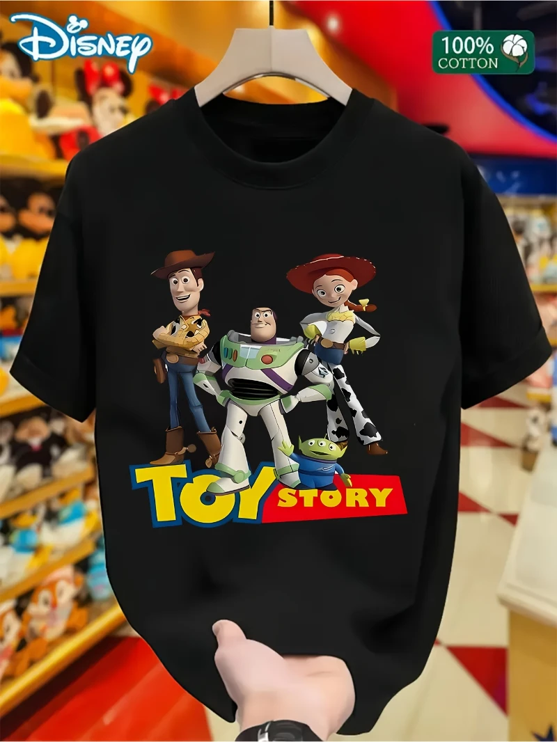 Men's and Women's Extra Large Toy Story Pattern T-shirt - Casual Street Cotton Round Neck Short Sleeve T-shirt
Men's and Women's Extra Large Toy Story Pattern T-shirt - Casual Street Cotton Round Neck Short Sleeve T-shirt