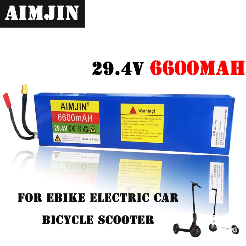 7S2P 29.4V 18650 li-ion Rechargeable Battery Pack For 6600mAh Electric Bicycle Moped Balancing Scooter
7S2P 29.4V 18650 li-ion Rechargeable Battery Pack For 6600mAh Electric Bicycle Moped Balancing Scooter