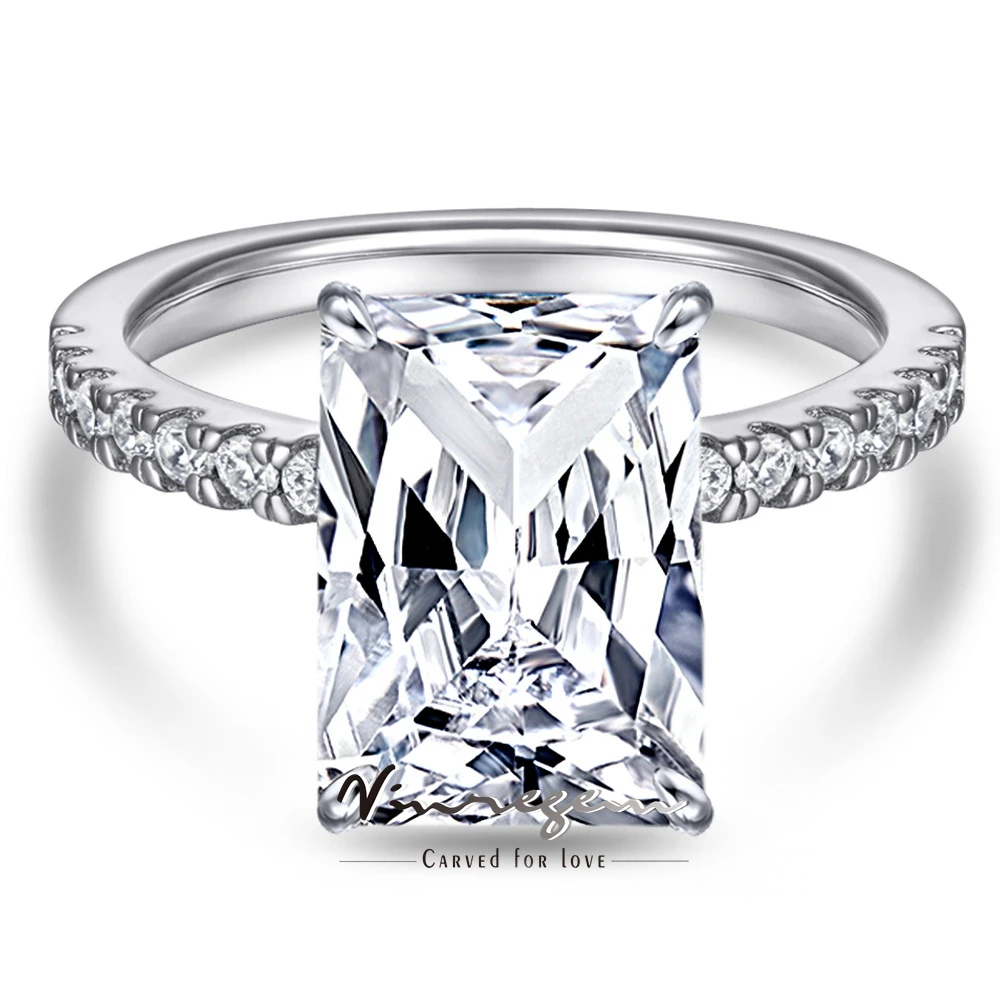 Vinregem 8*11 MM 4.25CT Radiant Cut Lab Created Sapphire Gemstone 925 Sterling Silver Wedding Engagement Rings Fine Jewelry Gift
Vinregem 8*11 MM 4.25CT Radiant Cut Lab Created Sapphire Gemstone 925 Sterling Silver Wedding Engagement Rings Fine Jewelry Gift
