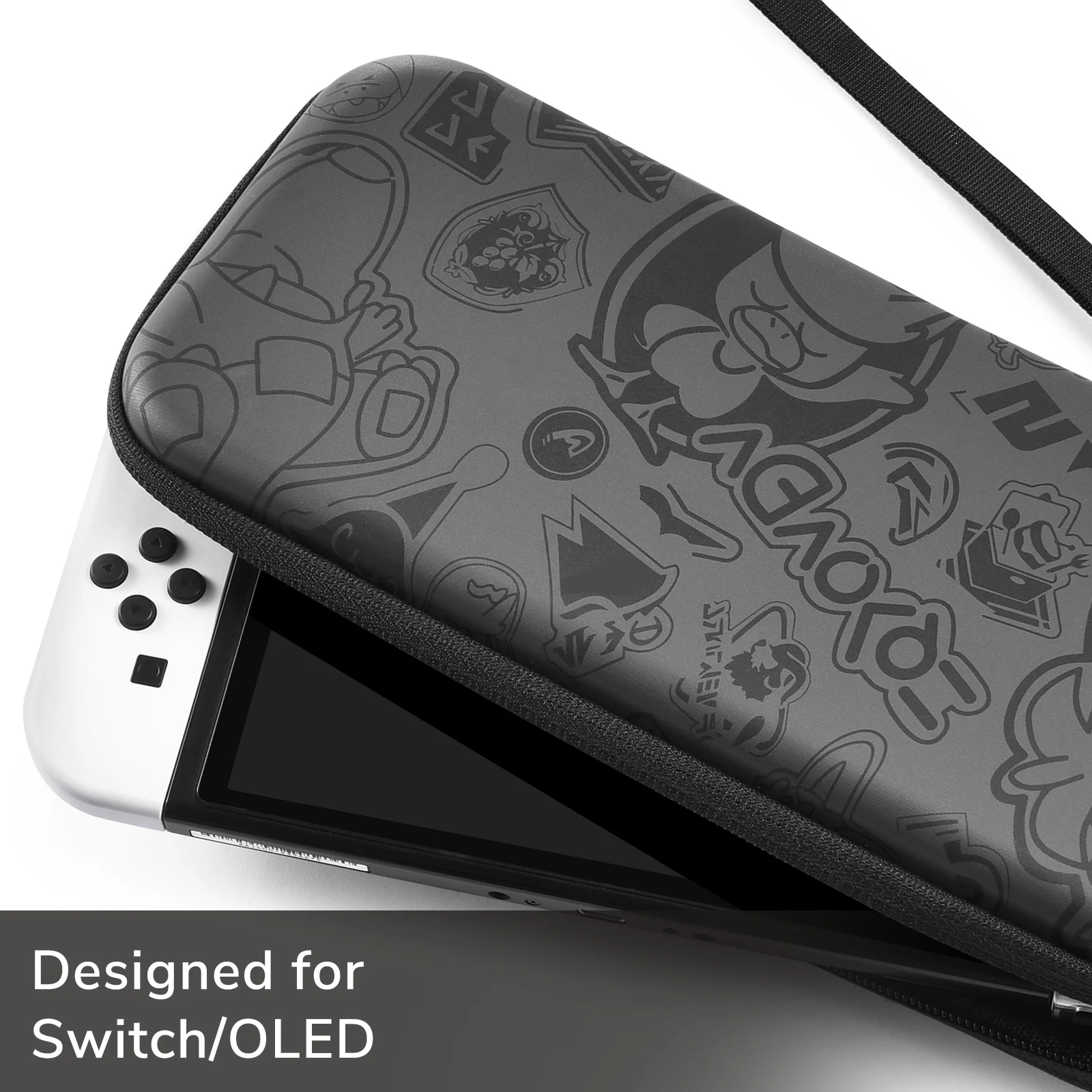 FUNLAB Switch Case, Compatible with Nintendo Switch/OLED, EVA Shockproof Protective Design with 10 Game Holders - Black Gray
FUNLAB Switch Case, Compatible with Nintendo Switch/OLED, EVA Shockproof Protective Design with 10 Game Holders - Black Gray