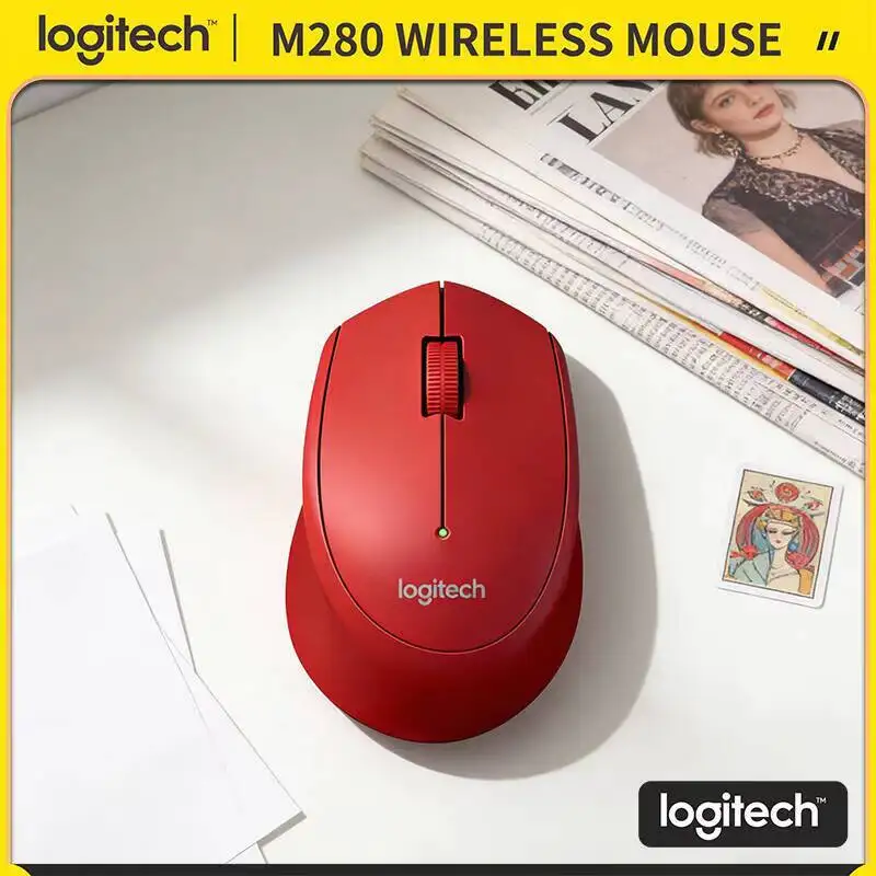 Logitech M280 Wireless Mouse Compact Slim 10m Range 1000 DPI Exact Tracking Long-Lasting 18-Month Battery