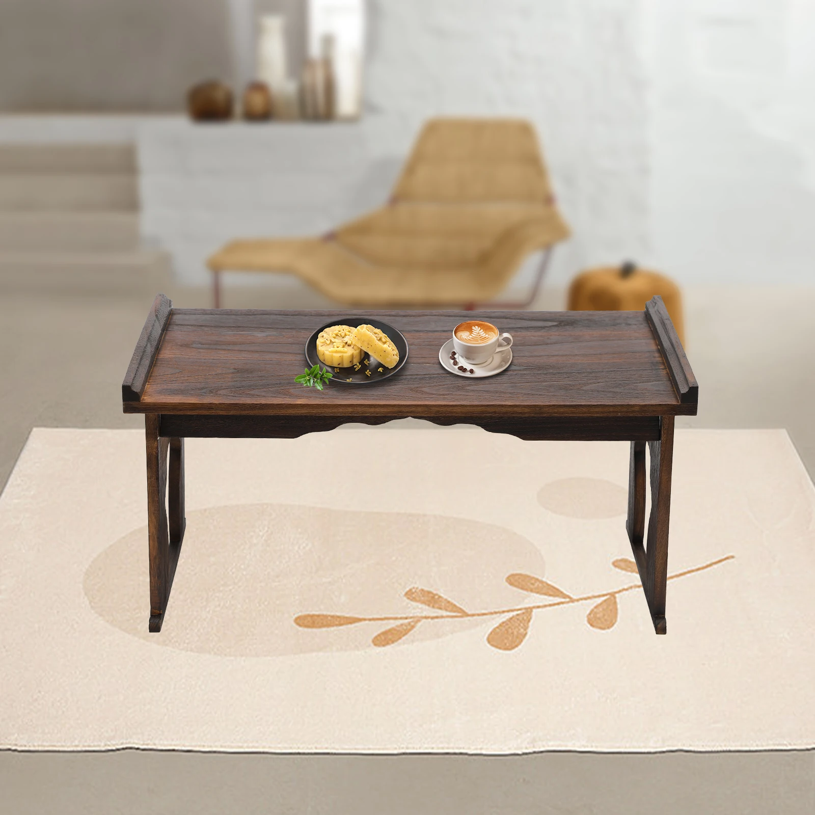 Foldable Antique Bed Laptop Desk, Sycamore Wood 176lbs Load Low Tea Table, Window Side Table For Home Bedroom Living Room Picnic
Foldable Antique Bed Laptop Desk, Sycamore Wood 176lbs Load Low Tea Table, Window Side Table For Home Bedroom Living Room Picnic