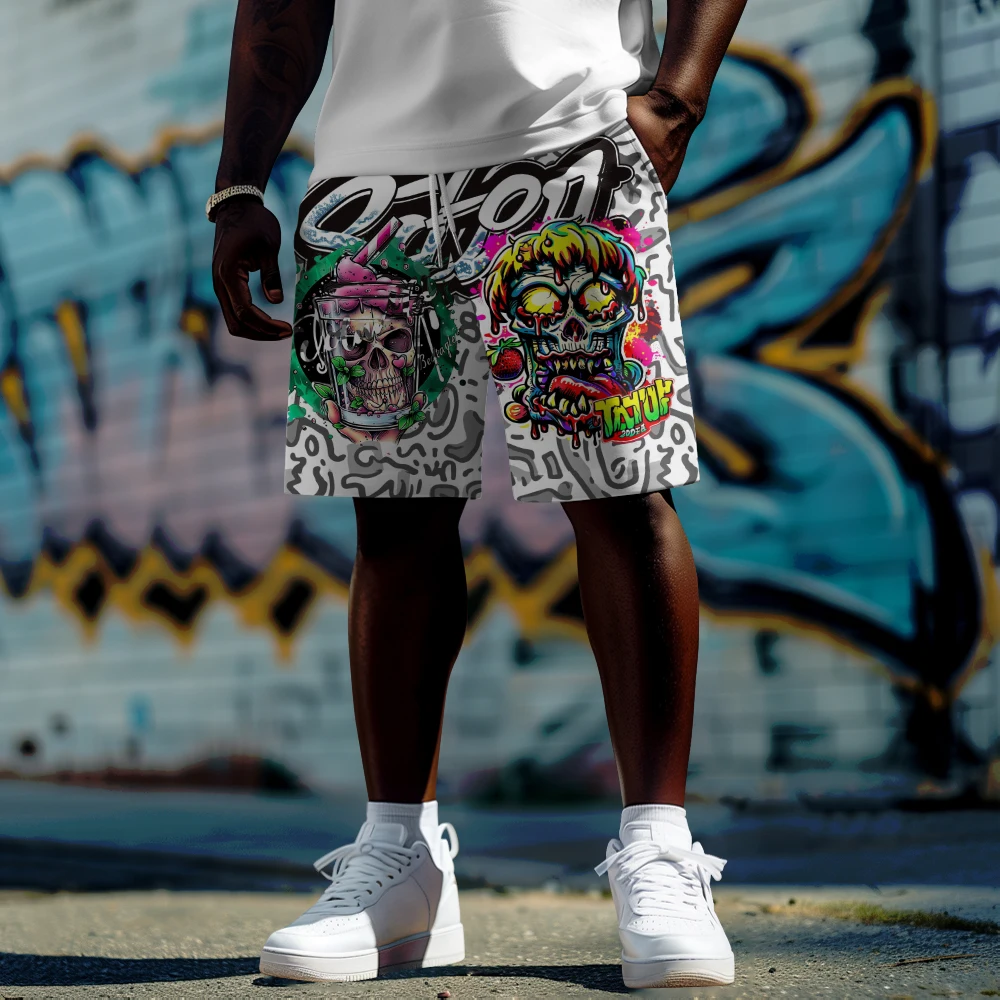 Summer men Large shortsHip-hop style skull print shorts Daily casual sports shorts pants
Summer men Large shortsHip-hop style skull print shorts Daily casual sports shorts pants