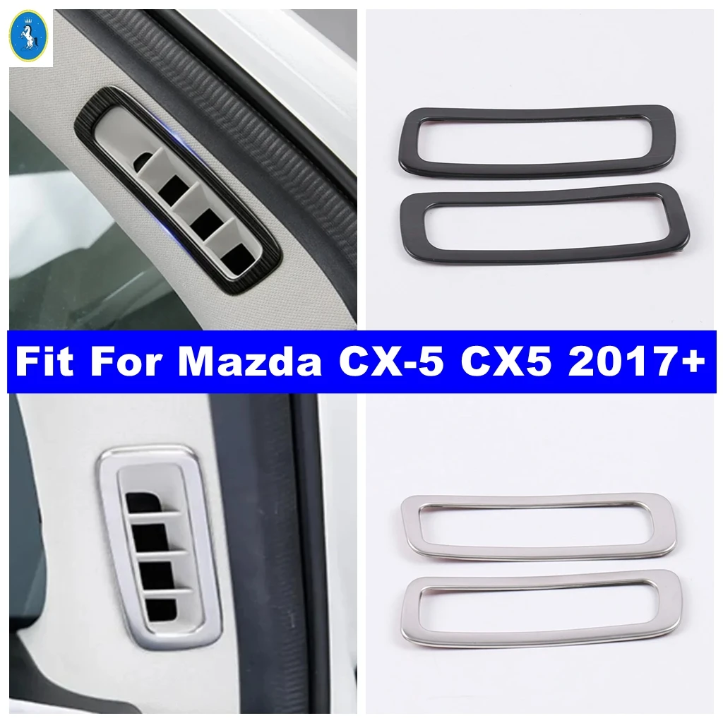 Auto Front A Pillar Air Conditioning AC Outlet Decor Frame Cover Trim For Mazda CX-5 CX5 2017 - 2024 Black / Silver Accessories
Auto Front A Pillar Air Conditioning AC Outlet Decor Frame Cover Trim For Mazda CX-5 CX5 2017 - 2024 Black / Silver Accessories