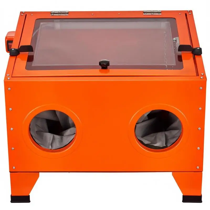 25 Gallon Sandblasting Cabinet, 40-120PSI Portable Benchtop Sand Blasting Cabinet, Heavy Duty Steel Sand Blaster with Blasting Gun & 4 Ceramic Nozzles for Paint, Stain, Rust Removal
25 Gallon Sandblasting Cabinet, 40-120PSI Portable Benchtop Sand Blasting Cabinet, Heavy Duty Steel Sand Blaster with Blasting Gun & 4 Ceramic Nozzles for Paint, Stain, Rust Removal