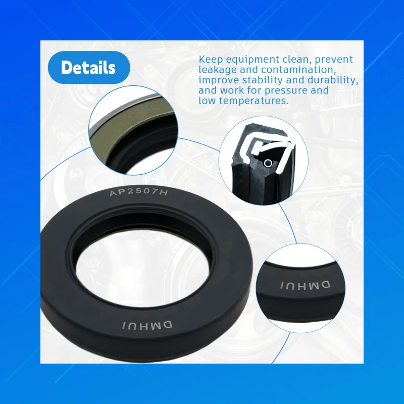 TCN Type AP2507H NBR Skeleton Oil Seal 42x65x12mm High Wear Resistance DMHUI Fit for Mechanical Shaft Repair
TCN Type AP2507H NBR Skeleton Oil Seal 42x65x12mm High Wear Resistance DMHUI Fit for Mechanical Shaft Repair