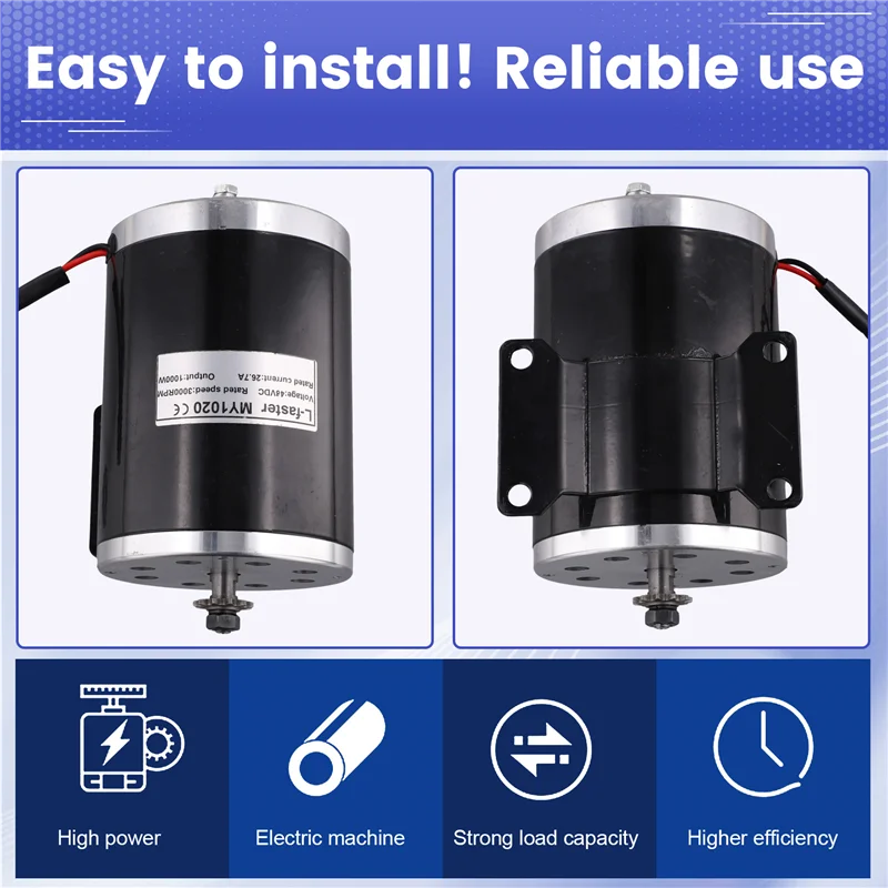 Brushed Motor 48V 1000W Brushless Motor Electric Bike Conversion Motor Electric Bicycle Scooter Motor Gear Brushed DC Motor
Brushed Motor 48V 1000W Brushless Motor Electric Bike Conversion Motor Electric Bicycle Scooter Motor Gear Brushed DC Motor