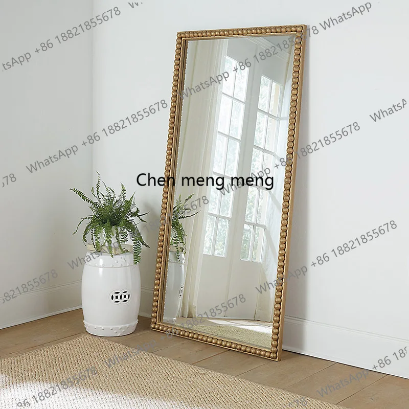 French rectangular light luxury floor mirror dressing fitting mirror home living room full body mirror
French rectangular light luxury floor mirror dressing fitting mirror home living room full body mirror