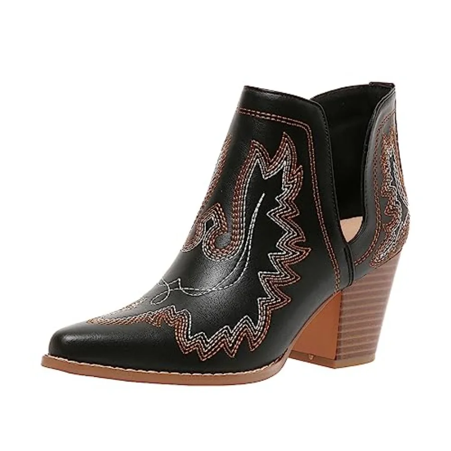 SelRoys Cowboy Boots for Women Cowgirl Ankle Western Embroide Stitched Pointed Toe Cutout Chunky Heels Short Booties US
SelRoys Cowboy Boots for Women Cowgirl Ankle Western Embroide Stitched Pointed Toe Cutout Chunky Heels Short Booties US