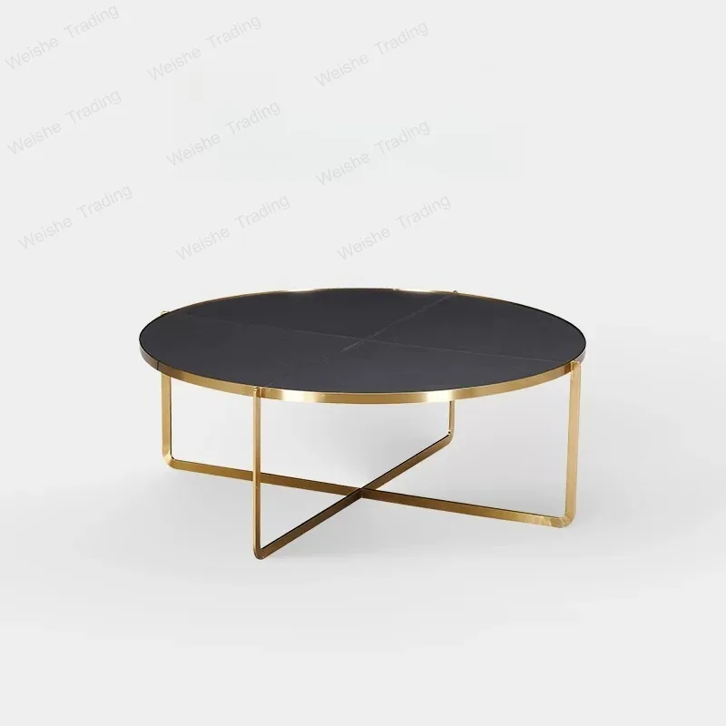 Light luxury living room coffee table combination, leather art modern minimalist round corner table
Light luxury living room coffee table combination, leather art modern minimalist round corner table