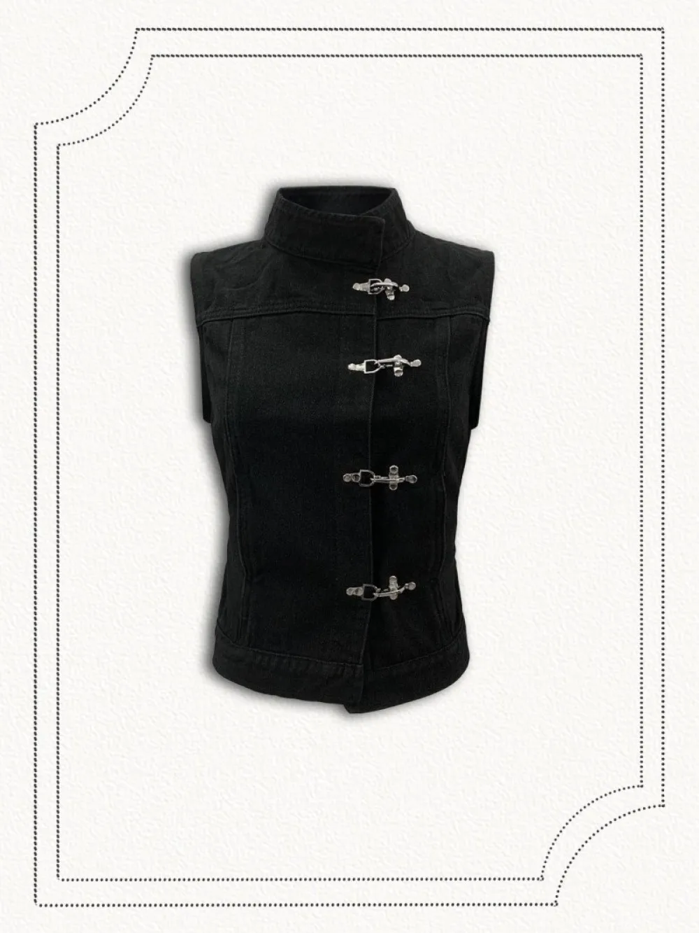 New Gothic Hip Hop Rock Punk Metal Buckle Cowboy Tank Top for Summer 2026, Retro Y2K Spicy Girl Street Fashion Trend, Niche Top
New Gothic Hip Hop Rock Punk Metal Buckle Cowboy Tank Top for Summer 2026, Retro Y2K Spicy Girl Street Fashion Trend, Niche Top
