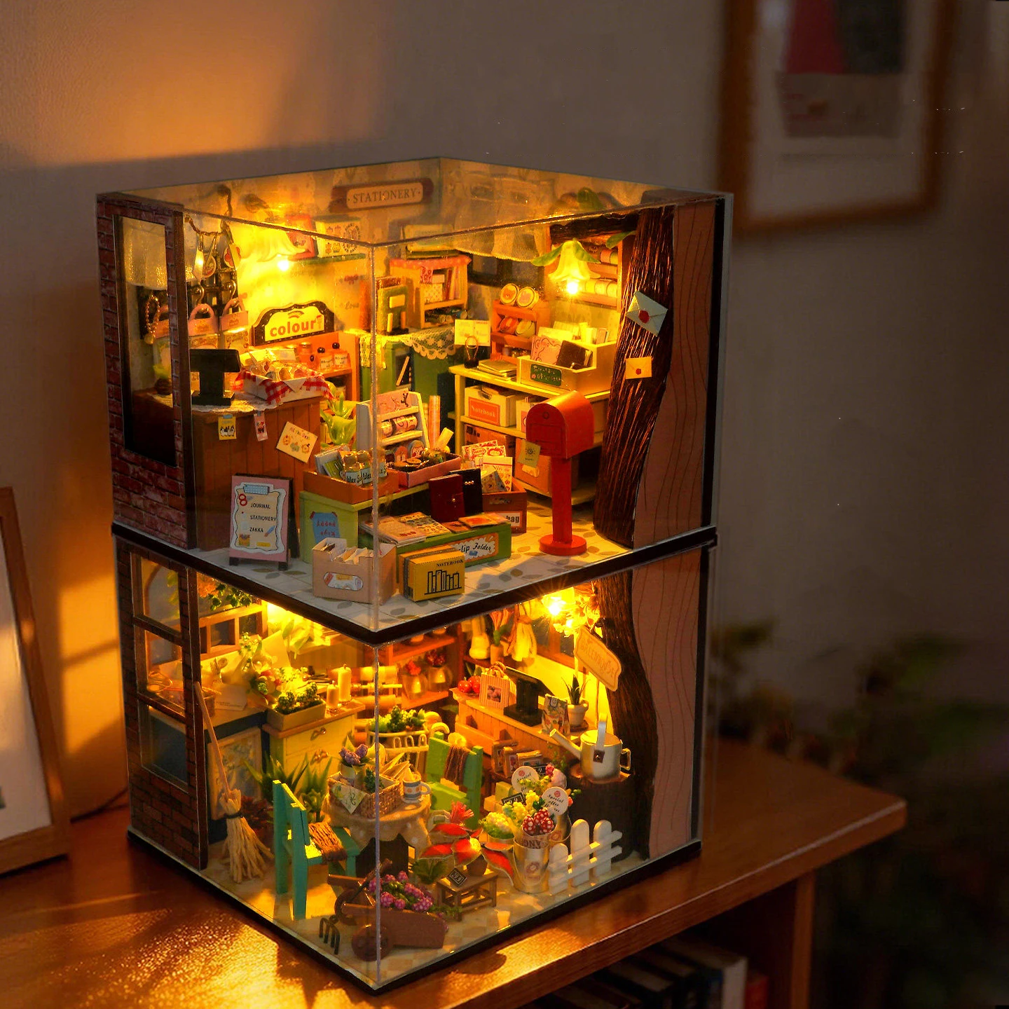 DIY Wooden Miniature Model Kits The Fairy Tale Town in the Forest 3D Puzzle Dollhouse With Furniture for Friends Birthday Gifts
DIY Wooden Miniature Model Kits The Fairy Tale Town in the Forest 3D Puzzle Dollhouse With Furniture for Friends Birthday Gifts