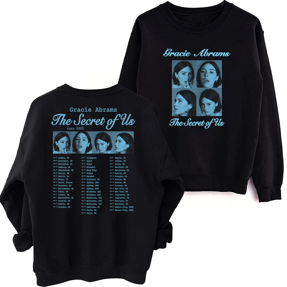2025 Gracie Abrams The Secret of Us Tour Sweatshirt Harajuku Round Neck Long Sleeve Oversize Hoodie
2025 Gracie Abrams The Secret of Us Tour Sweatshirt Harajuku Round Neck Long Sleeve Oversize Hoodie