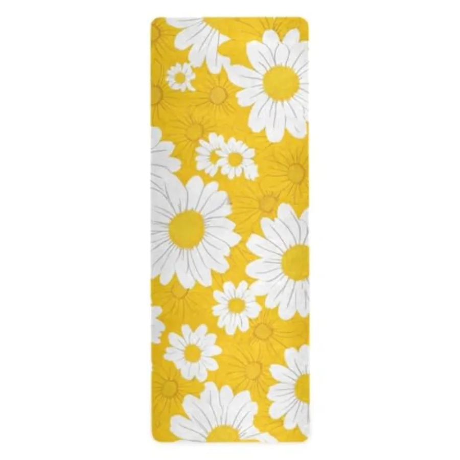 Yellow Daisy Yoga Mat Non-Slip Eco-Friendly Exercise Fitness Mat for Yoga Pilates and Floor Workouts for Women and Men, 71 x 26
Yellow Daisy Yoga Mat Non-Slip Eco-Friendly Exercise Fitness Mat for Yoga Pilates and Floor Workouts for Women and Men, 71 x 26