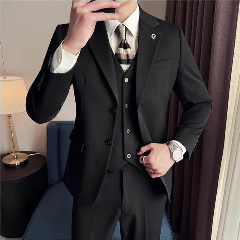 (Jacket+Vest+Pant) Plus Size 7XL 6XL Korean Latest Design Men Casual Suit Groom Wedding Stage Tuxedos Men Business Social Tuxedo
(Jacket+Vest+Pant) Plus Size 7XL 6XL Korean Latest Design Men Casual Suit Groom Wedding Stage Tuxedos Men Business Social Tuxedo