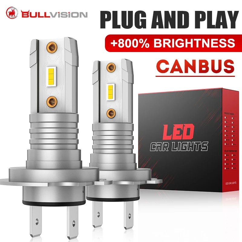 2Pcs H7 Led Canbus Light 1:1 Mini Size Car Headlight 20000LM Super Bright CSP Fanless Wireless H7 Diode Bulb 12V 6000K Lamp
2Pcs H7 Led Canbus Light 1:1 Mini Size Car Headlight 20000LM Super Bright CSP Fanless Wireless H7 Diode Bulb 12V 6000K Lamp