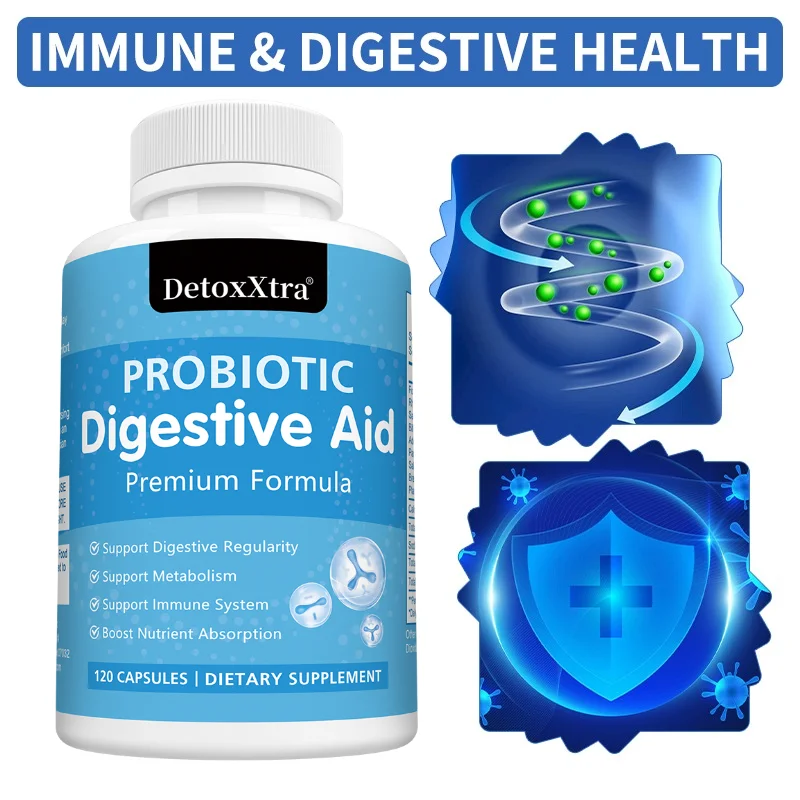 Probiotics Capsules, 15 Multi-Strain Flora, Gut Microecology & Immune Support Supplement, Assist Mood Relaxation, Vegetarian
Probiotics Capsules, 15 Multi-Strain Flora, Gut Microecology & Immune Support Supplement, Assist Mood Relaxation, Vegetarian