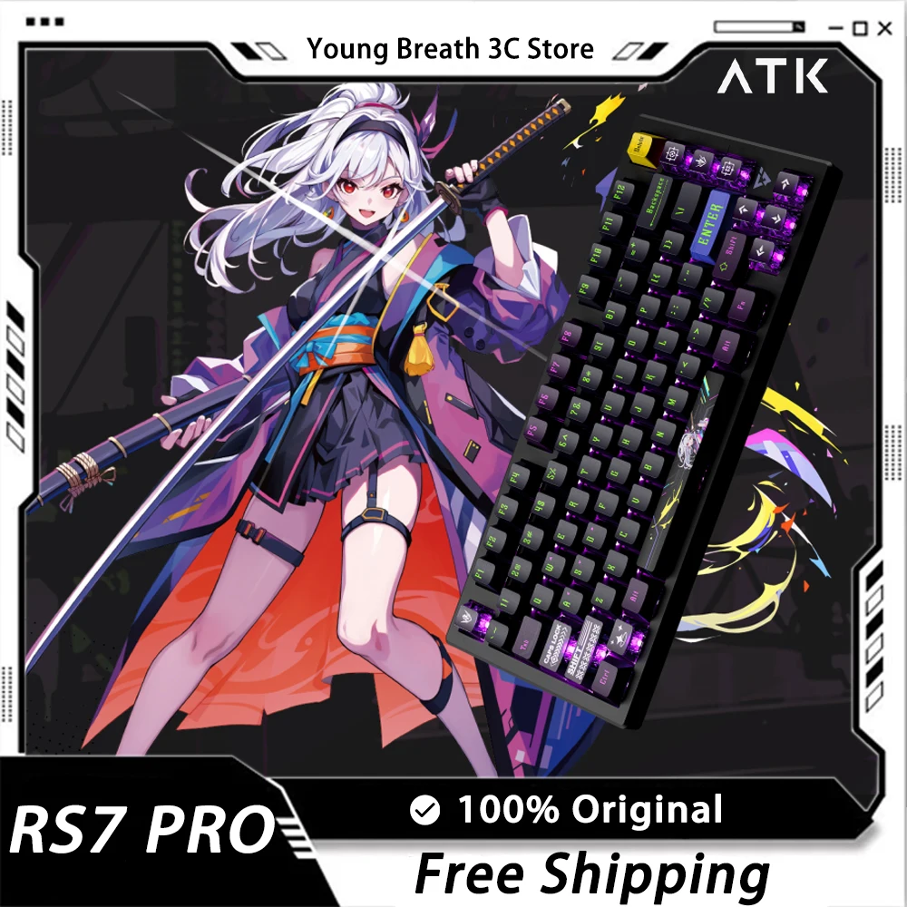 ATK RS7 Магнитный переключатель Механическая клавиатура RGB 8K Проводная игровая Smart SPEED X Клавиатура с быстрым триггером для Varolant Gamer ПК Подарки
ATK RS7 Магнитный переключатель Механическая клавиатура RGB 8K Проводная игровая Smart SPEED X Клавиатура с быстрым триггером для Varolant Gamer ПК Подарки