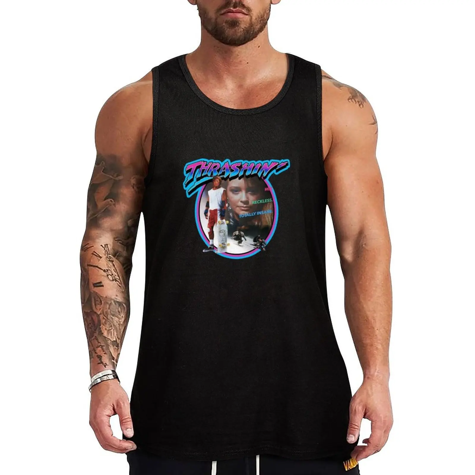 Thrashin Vintage Image Tank Top Summer Beach Tank Top Casual Loose Sleeveless Shirt
Thrashin Vintage Image Tank Top Summer Beach Tank Top Casual Loose Sleeveless Shirt