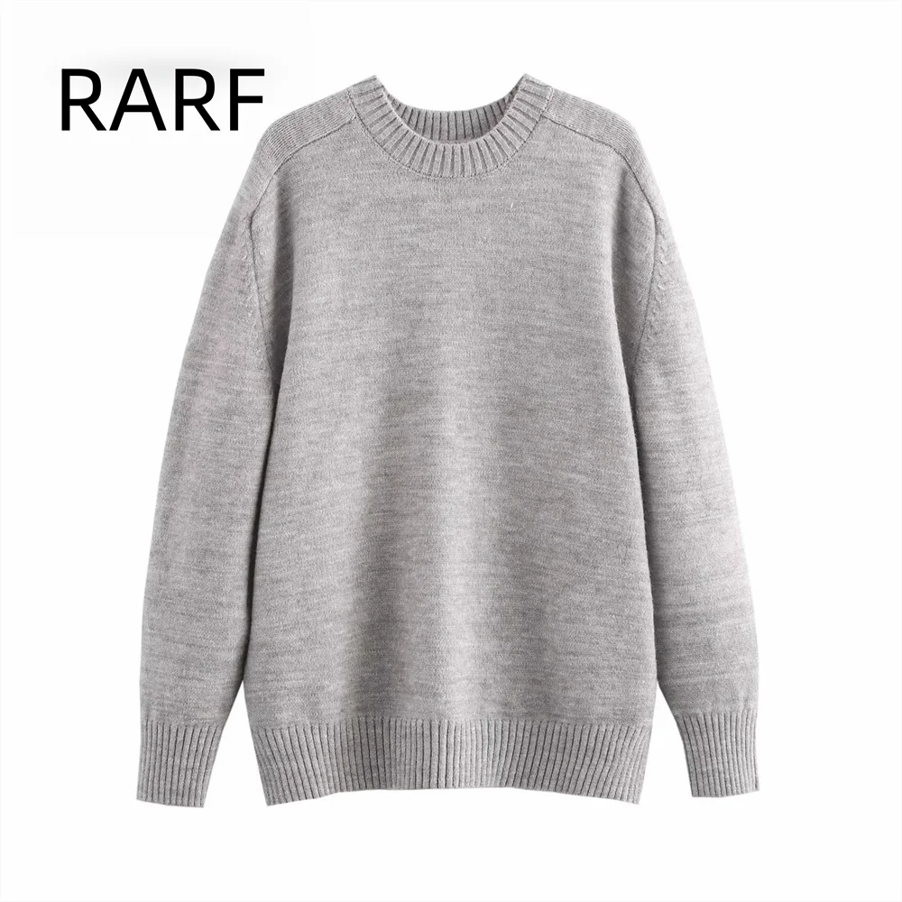 Women's autumn and winter new product gray soft round neck long sleeved flat needle pullover sweater knitted sweater
Women's autumn and winter new product gray soft round neck long sleeved flat needle pullover sweater knitted sweater