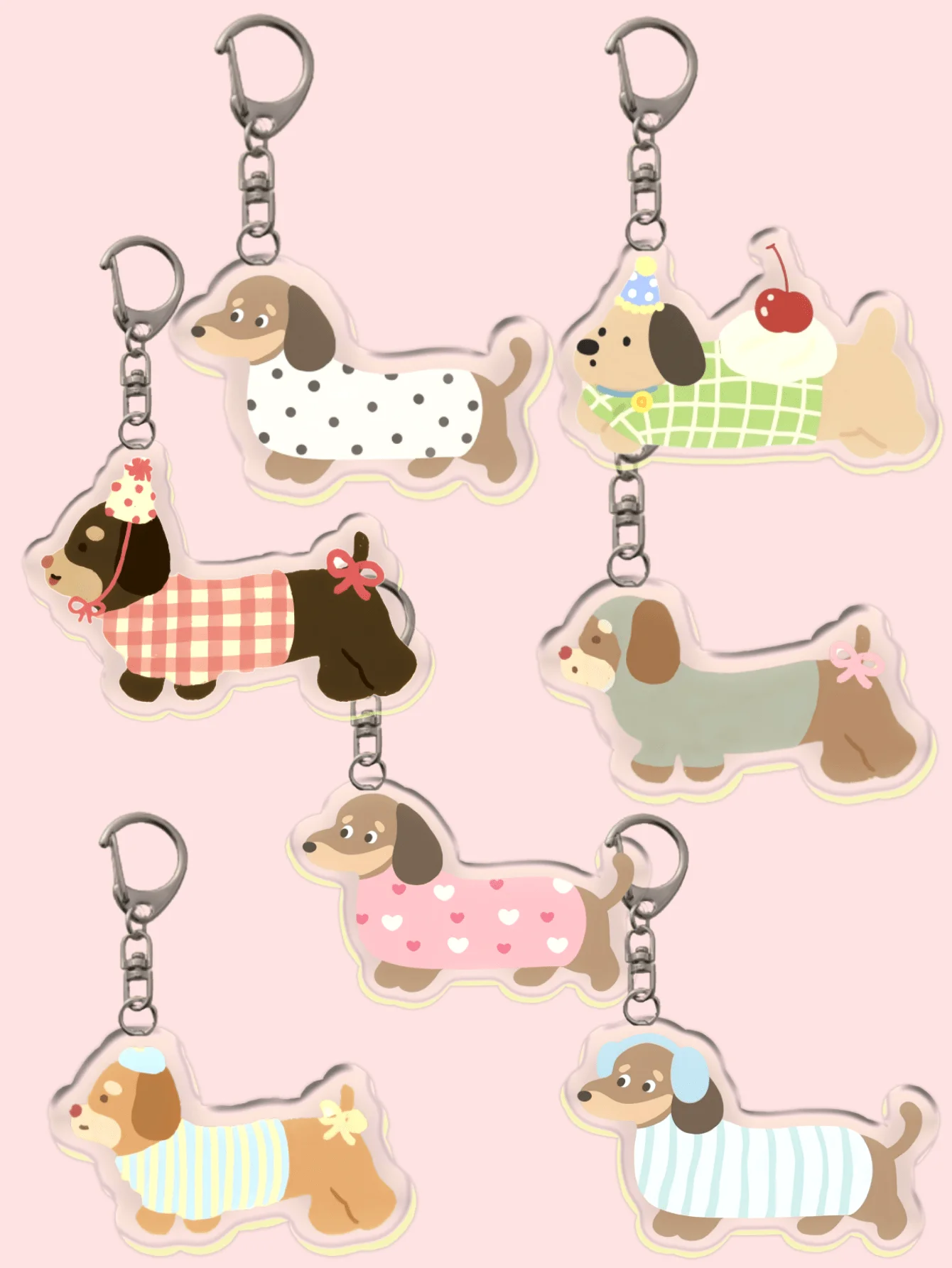 1pc Cute Dachshund Keychain Pendant, Suitable For Daily Wear And Holiday Gifts, INS Style. Dachshund Keychain, Suitable As Schoo
1pc Cute Dachshund Keychain Pendant, Suitable For Daily Wear And Holiday Gifts, INS Style. Dachshund Keychain, Suitable As Schoo