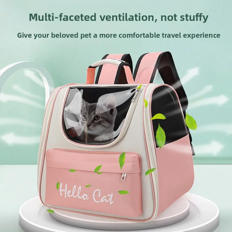 Portable Pet Backpack for Cats - Hands-Free Double Shoulder Carrier with Ventilation, Outdoor Travel Bag (CE)
Portable Pet Backpack for Cats - Hands-Free Double Shoulder Carrier with Ventilation, Outdoor Travel Bag (CE)