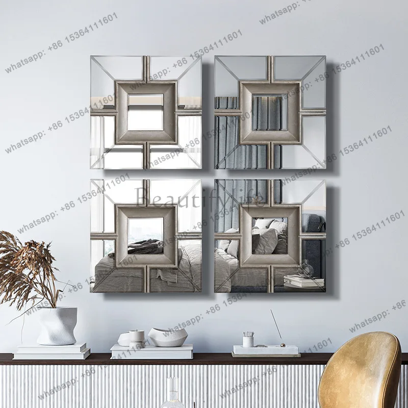 Industrial style modern minimalist decorative mirror living room wall hanging art mirror combination
Industrial style modern minimalist decorative mirror living room wall hanging art mirror combination