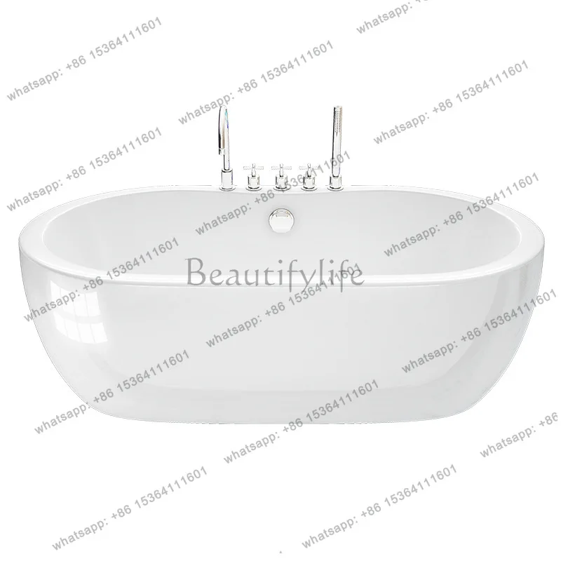 Can be equipped with faucet oval series 1.7 meters integrated process independent acrylic bathtub QT-048
Can be equipped with faucet oval series 1.7 meters integrated process independent acrylic bathtub QT-048