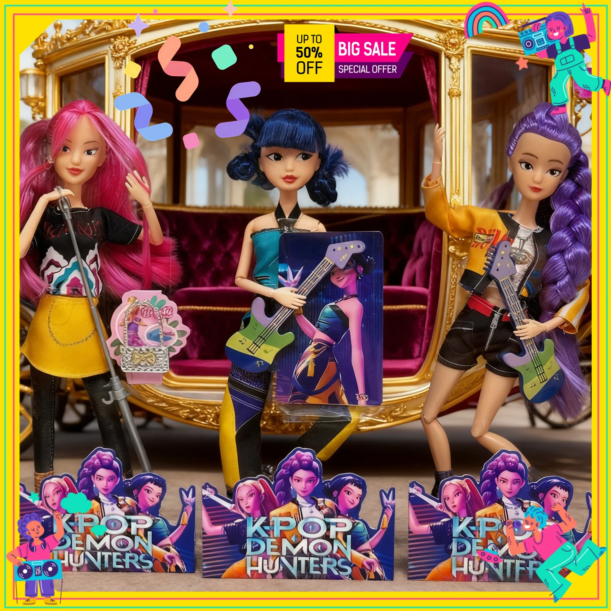 Peripheral derivative, cartoon anime KPOP devil hunter plush toy Rumi Mila Zoe character monster hunting girl group
Peripheral derivative, cartoon anime KPOP devil hunter plush toy Rumi Mila Zoe character monster hunting girl group