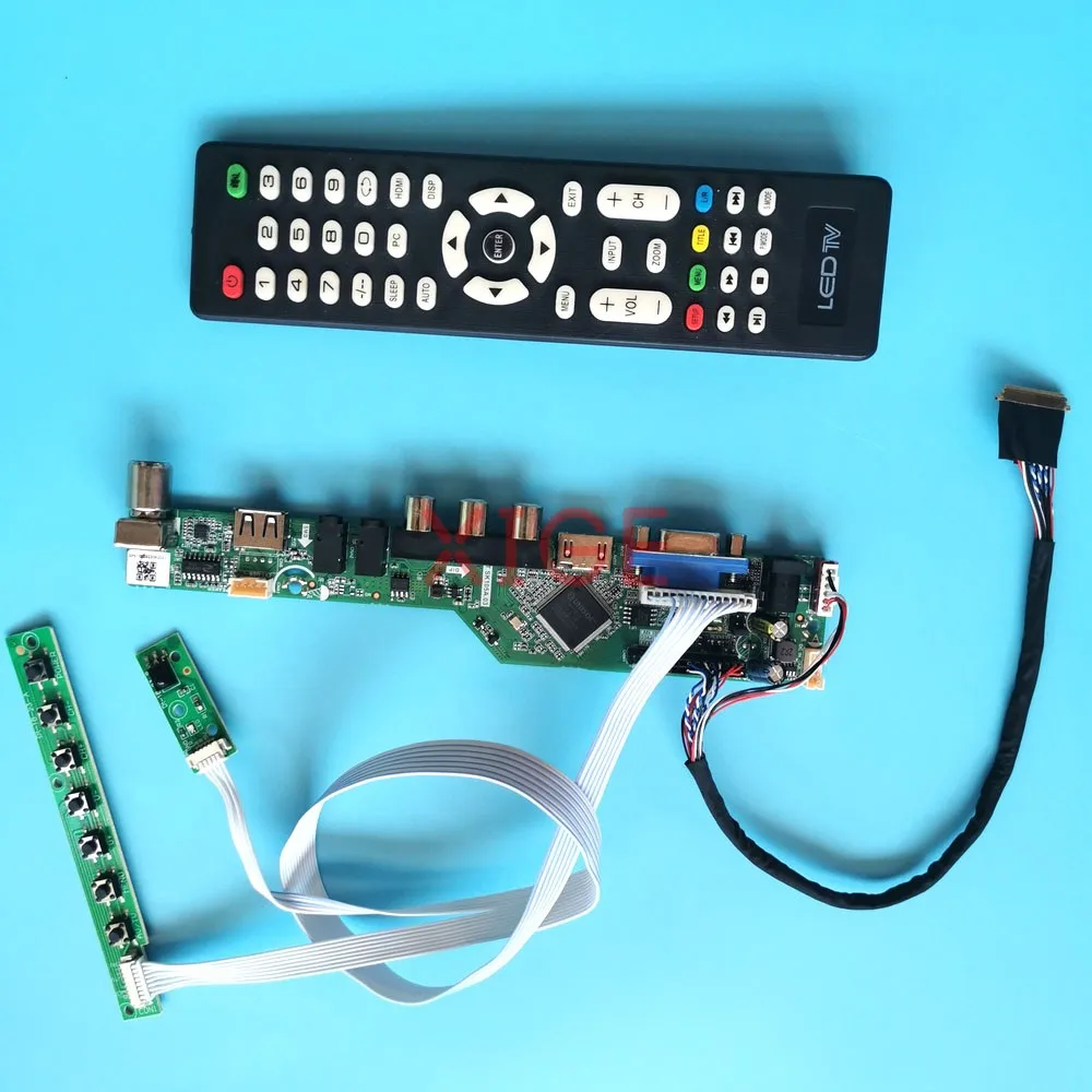 Комплект DIY плата контроллера драйвера для LTN156AT09-B02/H01/H02/H03 экран ноутбука аналогового телевизора HDMI + VGA + AV + USB 40Pin LVDS 1366x768 15,6 дюйма
Комплект DIY плата контроллера драйвера для LTN156AT09-B02/H01/H02/H03 экран ноутбука аналогового телевизора HDMI + VGA + AV + USB 40Pin LVDS 1366x768 15,6 дюйма