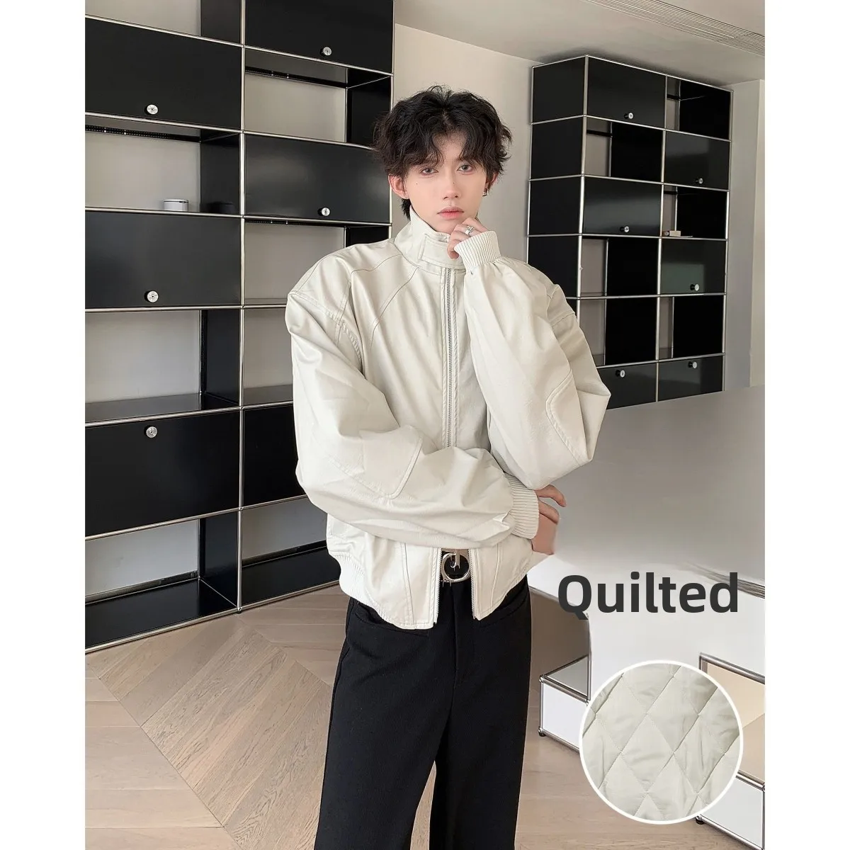 American Retro Biker Leather Jaet Men's Winter Trend Loose Design Casual ort Cotton Sandwich Thiened Outerwear
American Retro Biker Leather Jaet Men's Winter Trend Loose Design Casual ort Cotton Sandwich Thiened Outerwear