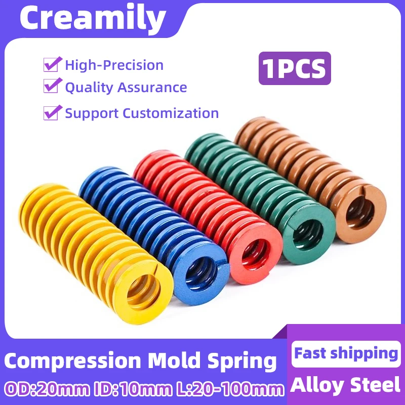Creamily 1PCS Die Mold Spring Compression Spring Shock-Absorbing Springs Outer Diameter 20mm Inner Diameter 10mm Length 20-100mm
Creamily 1PCS Die Mold Spring Compression Spring Shock-Absorbing Springs Outer Diameter 20mm Inner Diameter 10mm Length 20-100mm