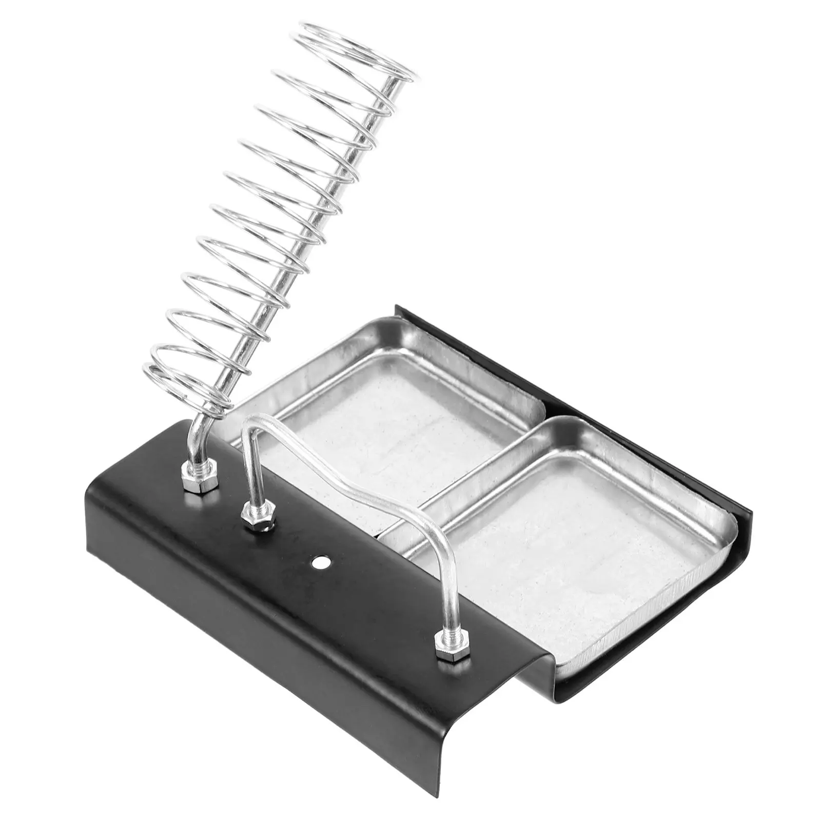 Dual Soldering Iron Stand Heavy Duty Metal Support Station for Soldering and Wood Burning Portable Rectangle Base Multi-Use
Dual Soldering Iron Stand Heavy Duty Metal Support Station for Soldering and Wood Burning Portable Rectangle Base Multi-Use