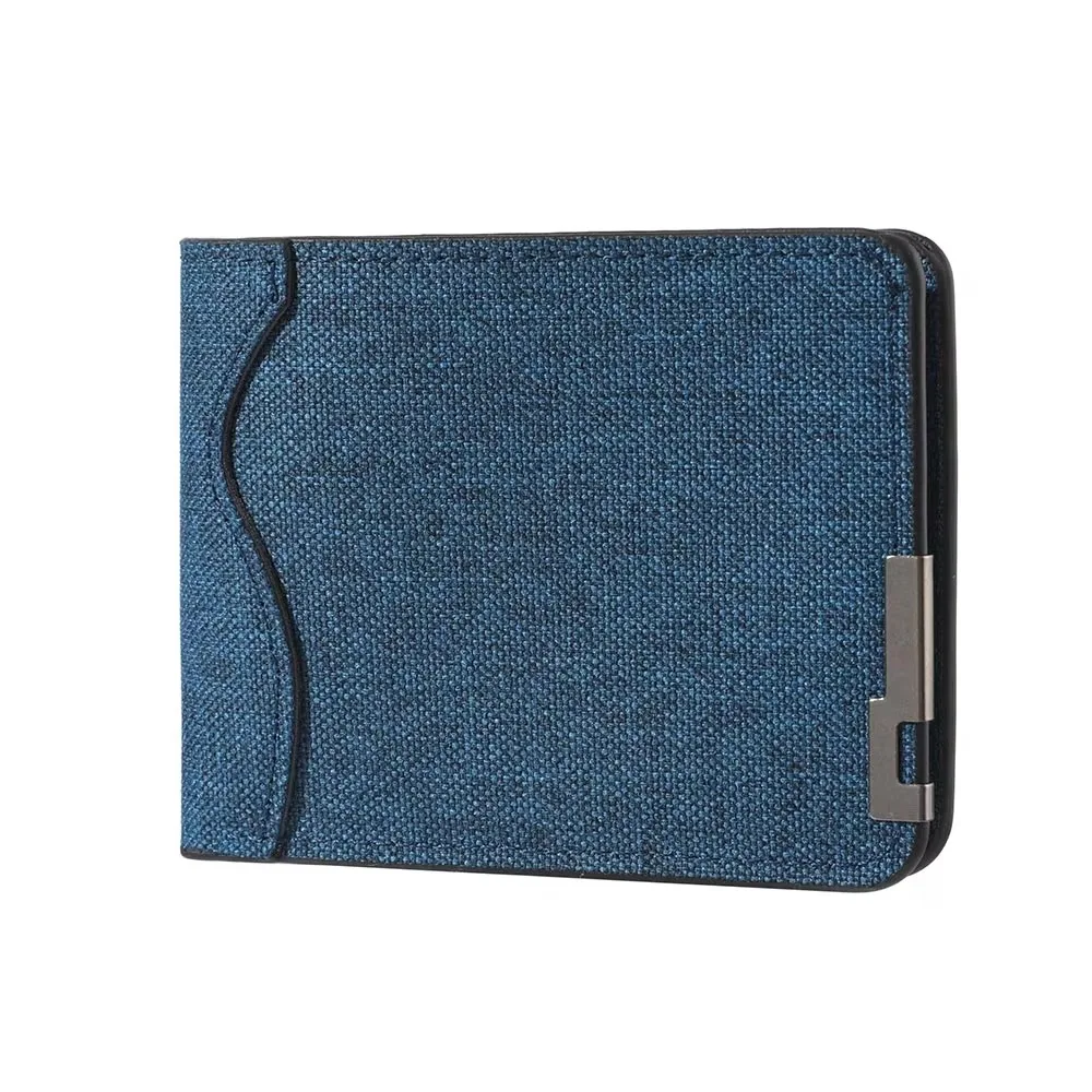 Retro Canvas Short Wallet Metal Decoration Solid Color Men's Slim Fit Wallet Compact Multi-Card Ultra Thin Wallet Travel
Retro Canvas Short Wallet Metal Decoration Solid Color Men's Slim Fit Wallet Compact Multi-Card Ultra Thin Wallet Travel