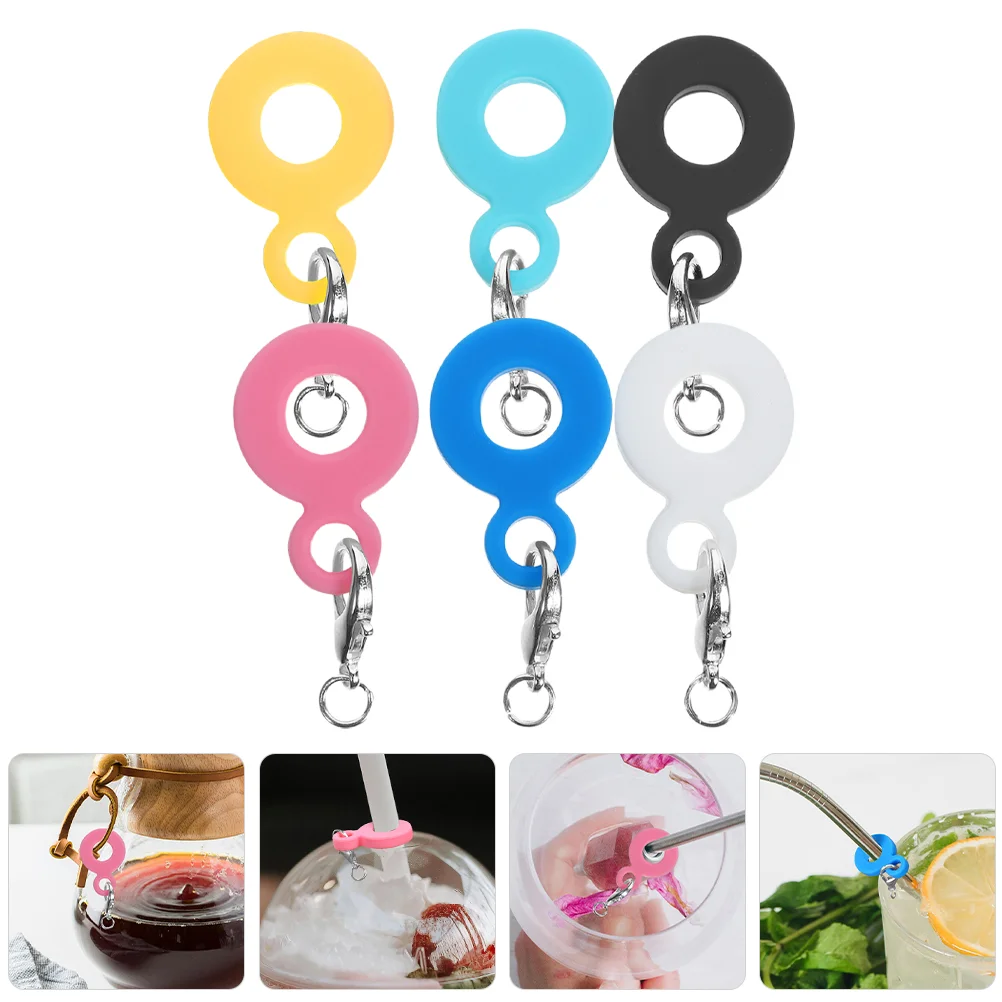 12 Pcs Silica Gel Straw Hanging naments Reusable Drinking Decorations Cute Charms for Straws 6 Colors Pendant
12 Pcs Silica Gel Straw Hanging naments Reusable Drinking Decorations Cute Charms for Straws 6 Colors Pendant