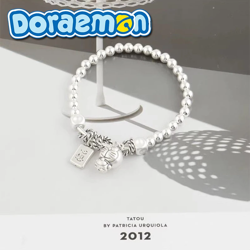 999 Silver Doraemon Bracelet Fashion Trend with Women's Hand-woven Silver Beads Bracelet Anime Cute Hand Jewelry Birthday Gift
999 Silver Doraemon Bracelet Fashion Trend with Women's Hand-woven Silver Beads Bracelet Anime Cute Hand Jewelry Birthday Gift
