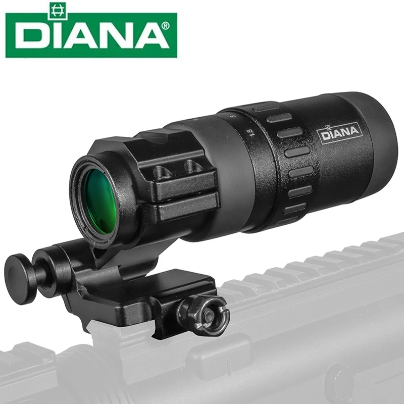 Увеличительное стекло DIANA 1,5-5 для прицела с красной точкой 3x 4x 5x W/Mount, бесплатная доставка
Увеличительное стекло DIANA 1,5-5 для прицела с красной точкой 3x 4x 5x W/Mount, бесплатная доставка