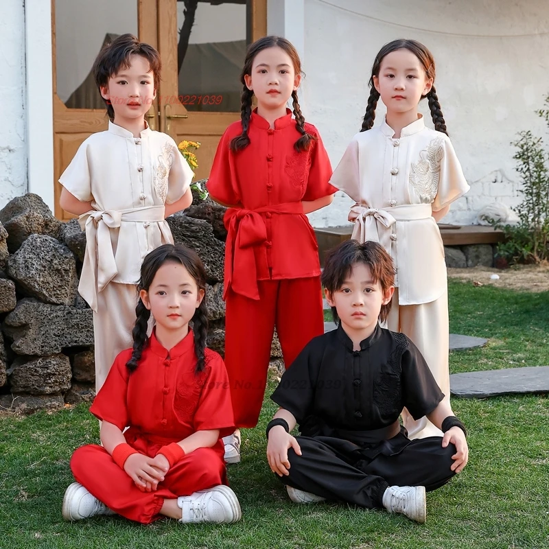 2025 chinese children traditional dragon embroidery wushu set kung fu shaolin uniform martial arts performance exercise practice
2025 chinese children traditional dragon embroidery wushu set kung fu shaolin uniform martial arts performance exercise practice