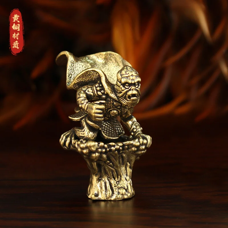 New Brass Hellfire Copper Ornament Black Myth Sun Wukong Monkey King Entrance Tabletop Decoration
New Brass Hellfire Copper Ornament Black Myth Sun Wukong Monkey King Entrance Tabletop Decoration