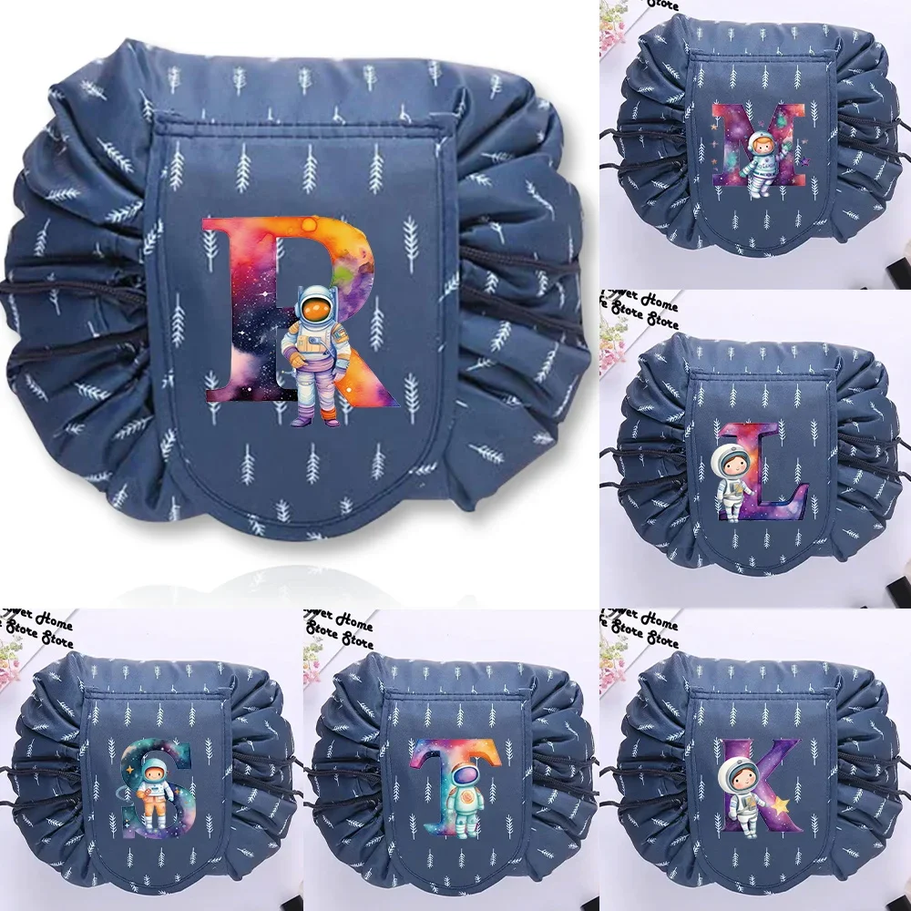 Woman Toilet Bag Cosmetic Bag Drawstring Makeup Bags for Travel Astronaut Letter Print Series Portable Cosmetic Organizer Pouch
Woman Toilet Bag Cosmetic Bag Drawstring Makeup Bags for Travel Astronaut Letter Print Series Portable Cosmetic Organizer Pouch