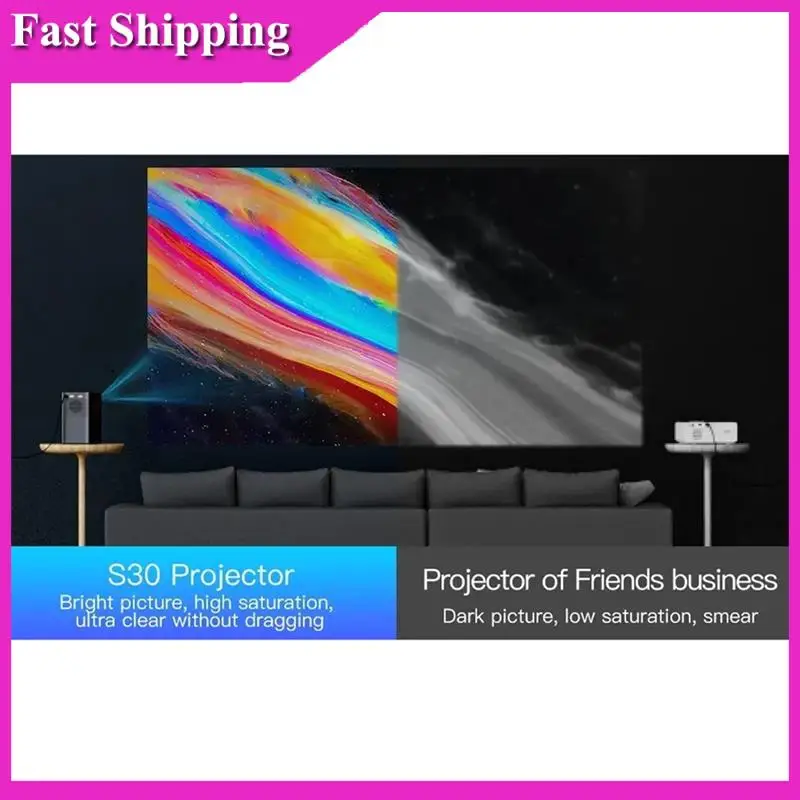 Sensitive S30MAX Android Wifi 4K Smart Projector With Wifi Bluetooth Pocket 4K 9500L Android 10.0 Projector Easy To Use With US
Sensitive S30MAX Android Wifi 4K Smart Projector With Wifi Bluetooth Pocket 4K 9500L Android 10.0 Projector Easy To Use With US
