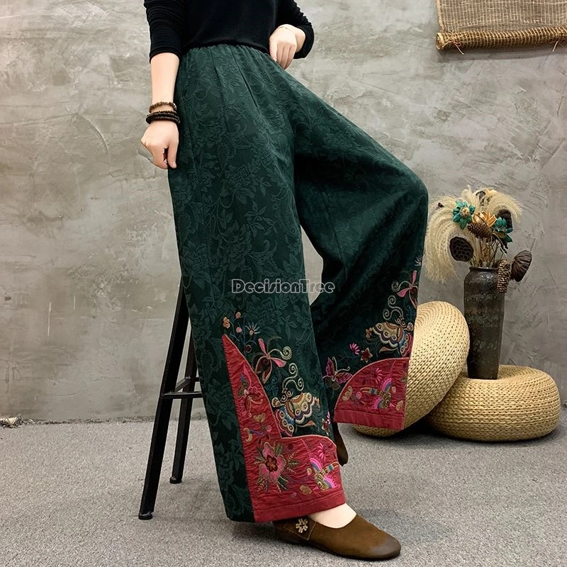 2025 ethnic style loose embroidery wide leg pants vintage literature art cotton linen trousers casual trendy chinese style pants
2025 ethnic style loose embroidery wide leg pants vintage literature art cotton linen trousers casual trendy chinese style pants