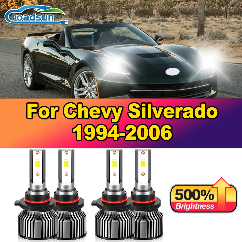 40000LM CSP Chips Car Lights 240W LED Headlight Bulbs 12V 6000K White For Chevy Silverado 1994-2001 2002 2003 2004 2005 2006
40000LM CSP Chips Car Lights 240W LED Headlight Bulbs 12V 6000K White For Chevy Silverado 1994-2001 2002 2003 2004 2005 2006
