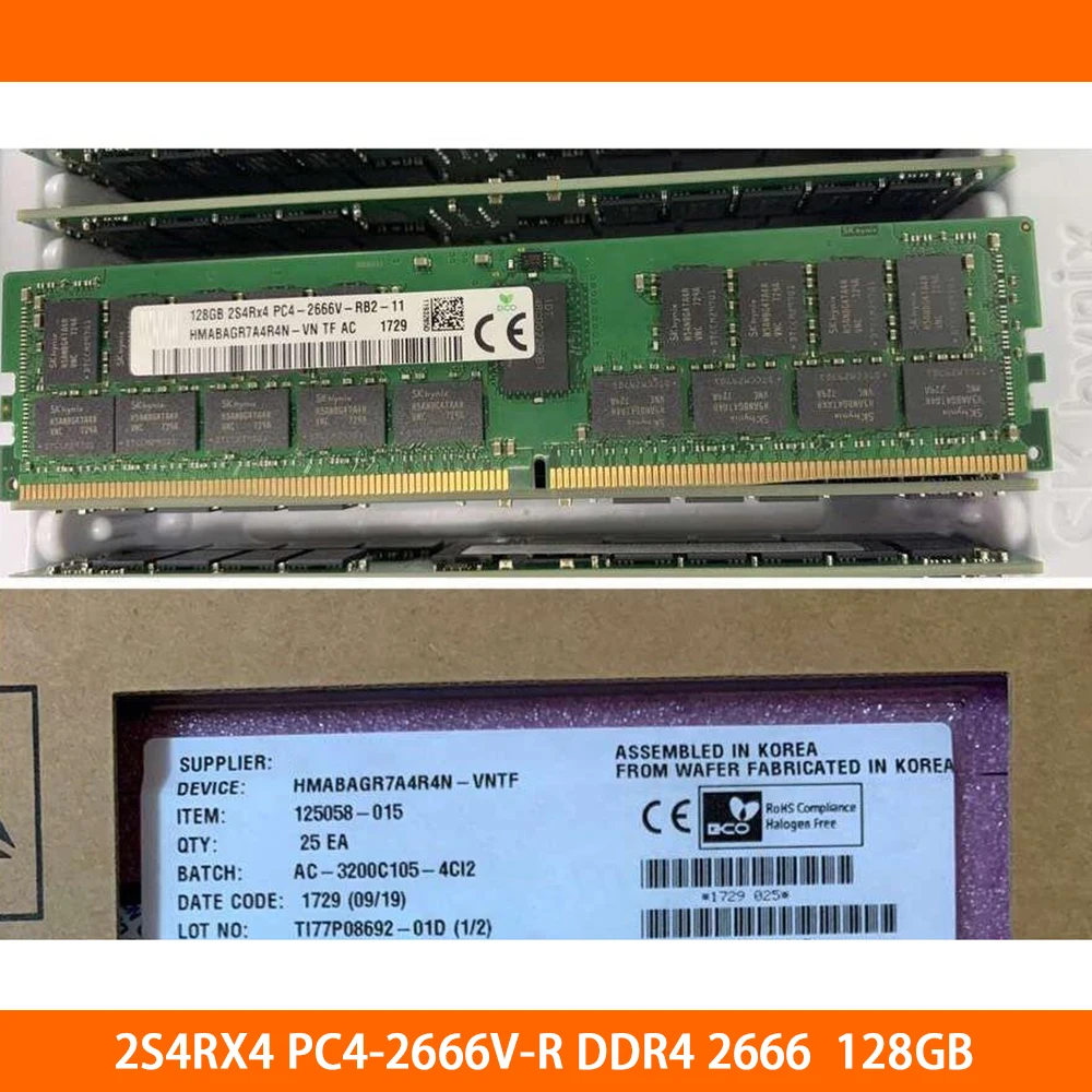 1 шт. Оперативная память 128 ГБ 2S4RX4 PC4-2666V-R 128G DDR4 2666 Серверная память Высокое качество Быстрая доставка
1 шт. Оперативная память 128 ГБ 2S4RX4 PC4-2666V-R 128G DDR4 2666 Серверная память Высокое качество Быстрая доставка