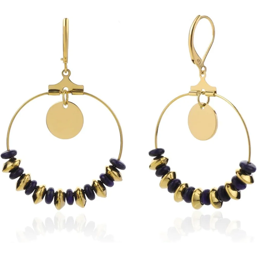 Bohemian Crystal Dangle Earrings for Women Vintage Gold Large Hoop Jewelry Gift
Bohemian Crystal Dangle Earrings for Women Vintage Gold Large Hoop Jewelry Gift